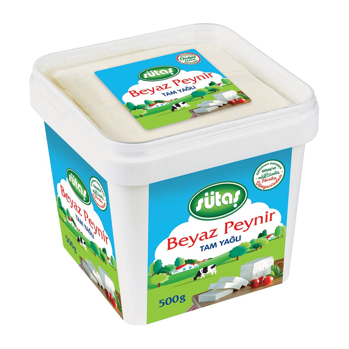 Sütaş Tam Yağlı Beyaz Peynir 500 g Sütaş Tam Yağlı Beyaz Peynir — 500 g