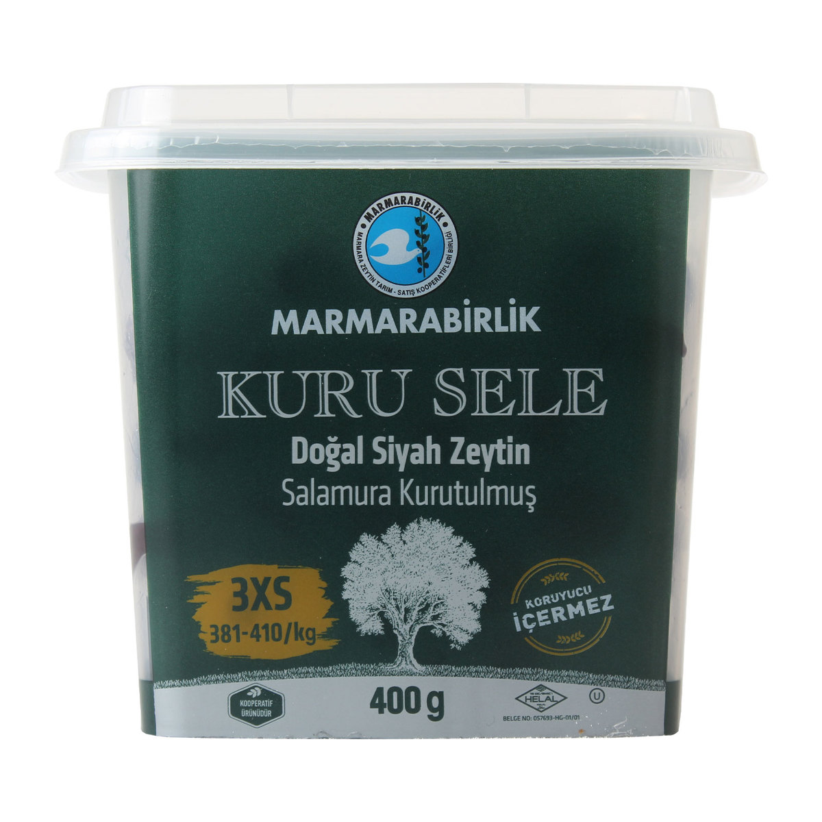 Marmarabirlik Kuru Sele Zeytin 400 g Marmarabirlik Kuru Sele Zeytin — 400 g